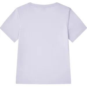 Pony Футболка Women's Purple Crew Neck Moderate Straight Fit