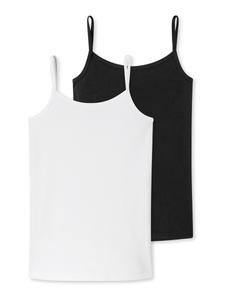 Нижняя рубашка SCHIESSER, черный/белый