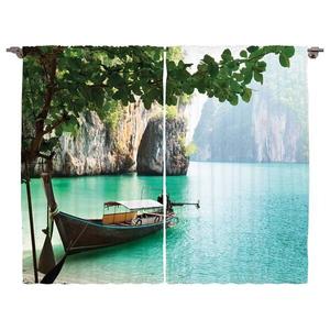 Штора twentyfour Tropisch II (2 шт), 175 см, разноцветный