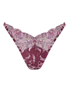 Трусы-стринги Siren с цветочным принтом Bordelle, розовый