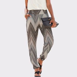 Женские повседневные брюки в стиле бохо Lascana, Khaki Multicolor