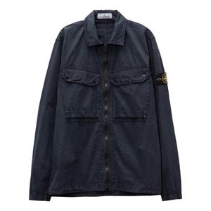 Куртка old effect overshirt 'navy blue' Stone Island, синий