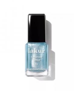 Лак для ногтей Lakur Enhanced Color, 0,4 унции Londontown, цвет Whipped Blueberry (soft baby blue with ultrafine glitter)