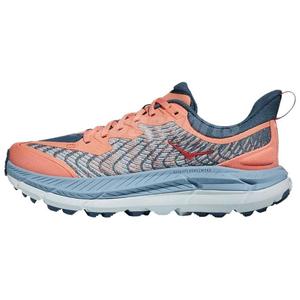 Футболка Mafate Speed 4 Papaya Real Teal женская HOKA ONE ONE, розово-голубая