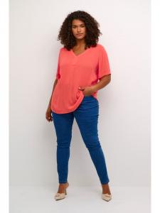 Блузка с короткими рукавами KCami, стандартный крой, цвет Cayenne KAFFE curve