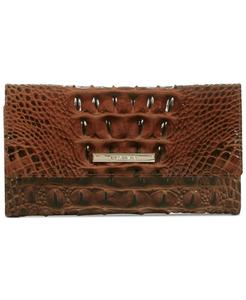 Кожаный кошелек Cordelia с тиснением Brahmin