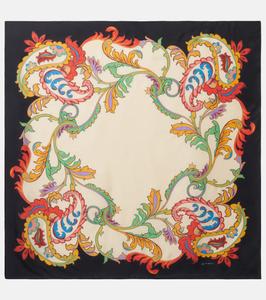 Шарф из шелкового твила с узором пейсли Etro, Stampa.F.Do.Bianco