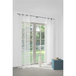 Штора Heike с люверсами, 1 шт. Wirth, белый