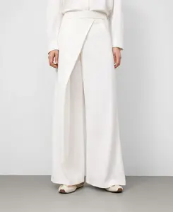 Женские широкие трикотажные штаны в стиле парео Adolfo Dominguez, белый