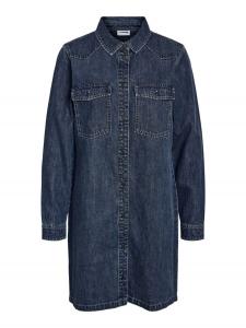 Платье средней длины Noisy May NMNEW SIGNE L/S DENIM DRESS VI002MB NOOS, синий