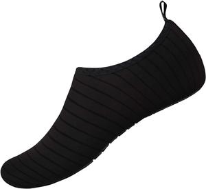 Женская водная обувь, аква носки, бассейн, пляж, серфинг, йога, танцы и упражнения, широкое плавание, пляжная обувь босик, быстро сухая Generic, черный