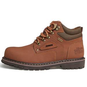 King Jinmai Кроссовки Crew Martin мужские светло-коричневые утепленные с флисовой подкладкой, цвет Light Brown-Thickened and Fleece-Lined