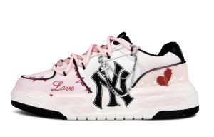 MLB Толстые внутренние кроссовки для скейтбординга с износостойкой цепочкой, унисекс, розовые и белый