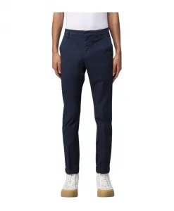 Классические синие хлопковые брюки чинос Dondup, синий