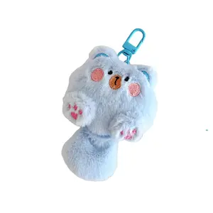 Очаровательный кошачий брелок плюшевый кукла подвеска высота 10см CHUNTUSHU, синий