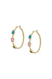 Серьги Fossil, золотой