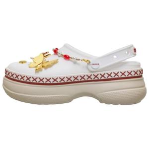 Crocs Многослойные багряные сабо «Галлоп» унисекс, цвет экрю