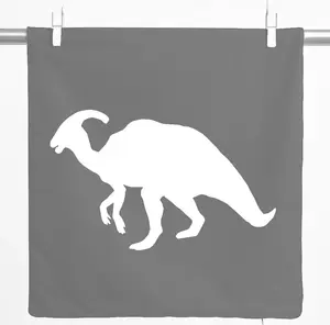 Декоративная наволочка Huuraa, чехол для подушки с динозавром-паразауролофом, подарок 40x40 см, стальной серый хлопок, украшение с паразауролофом Hellweg Druckerei