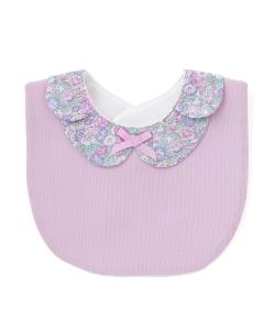 Нагрудник Liberty (Leontyne Dream) с принтом Tana Lawn Petal и лентой на воротнике