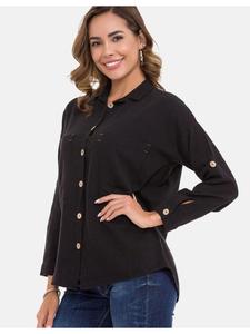 Блуза Cipo & Baxx Hemdbluse, черный