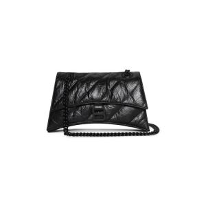 Сумка через плечо Balenciaga Crush Chain Bag, черный