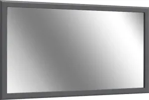 Настенное зеркало для дома "Тара", МДФ, окрашенный УФ Home affaire 125х75х4 см, графитовый/матовый