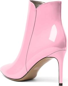 Женские ботильоны SAMMITOP на шпильке, ботильоны с высоким каблуком и сексуальной боковой молнией, модные ботильоны, обувь на осень и зиму, каблук 3,5'', Pink