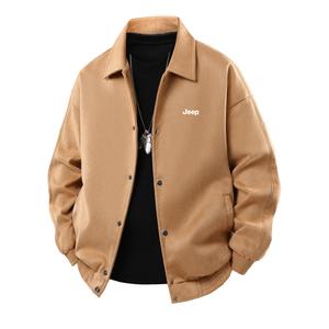 Куртка Unisex Lapel Moderate Others Jeep, коричневый