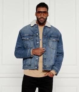 Куртка Hugo Blue di jeans Dex Loose fit, синий