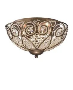 Люстра Claire 10" для внутреннего освещения с тремя лампами и встроенным светильником Home Accessories, brown