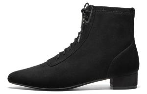 Ботинки Deer Boots на каблуке 3 см Joypeace женские, черные (без подкладки)