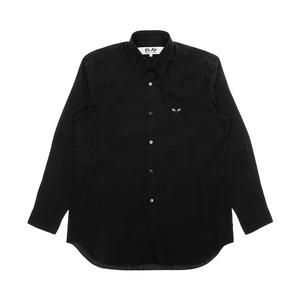 Топ Comme des Garçons PLAY Black Emblem Button Down, Black