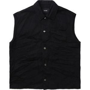 Футболка с кнопками из хлопковой смеси WE11DONE, черный