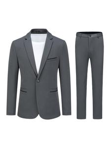 Youthup Костюм Slim fit в темно-сером цвете