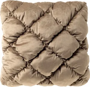 Декоративная подушка "Голландский декор" 45x45 см, бежевая, геометрическая