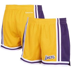 Женские шорты Mitchell & Ness Gold Los Angeles Lakers Jump Shot