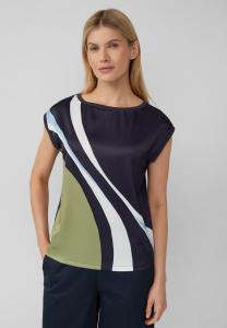 Блуза s.Oliver BLACK LABEL Blouse, Navy/Dark Blue