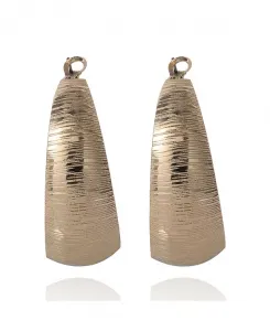 Серьги-Кольца из матового фактурного золота Bcbgeneration, gold