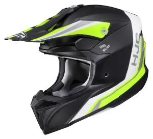 Внедорожный шлем HJC i50 Flux HJC Helmets, черный/зеленый