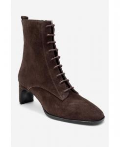 Женские кожаные ботинки Sudy на шнуровке Forever & Always Shoes, Brown suede