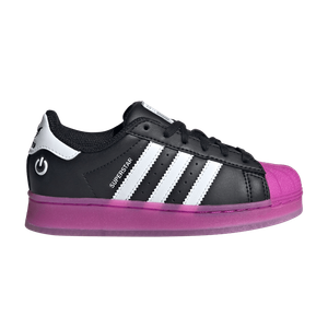 Кроссовки adidas Superstar C 'LED Lights Pack - Black Purple Burst', черный