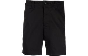 Бермуды Ami Button с детализацией AMIPARIS, черный