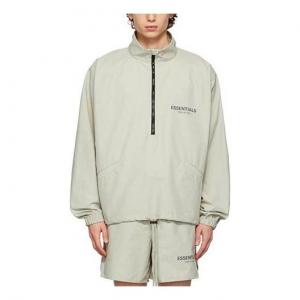 Куртка Fear of God Essentials FW21 Half-zip Track Jacket Green/Concrete