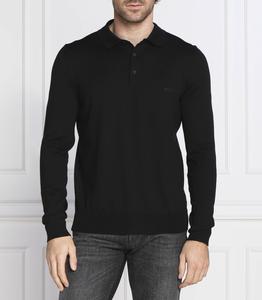 Свитер BOSS BLACK polo regular fit, черный