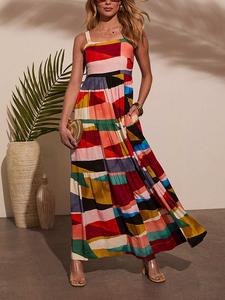 Длинное платье LA Angels, красочный