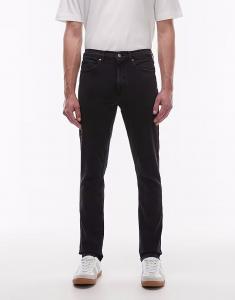 Узкие джинсы стретч черного цвета Topman