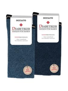 Носки Occulto 10er Pack Diabetiker Socken Julia, цвет Blau-Mix