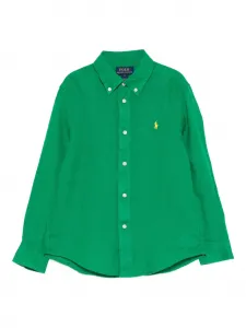 Рубашка с длинными рукавами Polo Ralph Lauren Kids, зеленый