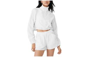 Куртка Alo Yoga Cropped 1/4 Zip Alumni, белый