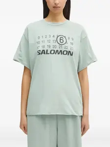 Бесшовная футболка с принтом из коллаборации с Salomon Mm6 Maison Margiela, зеленый
